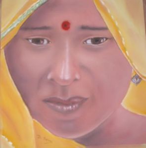 Dessin de Dany SERVA: Femme indienne