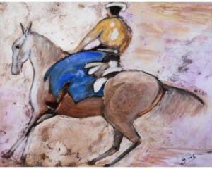 Peinture de Paoli: Le cavalier 