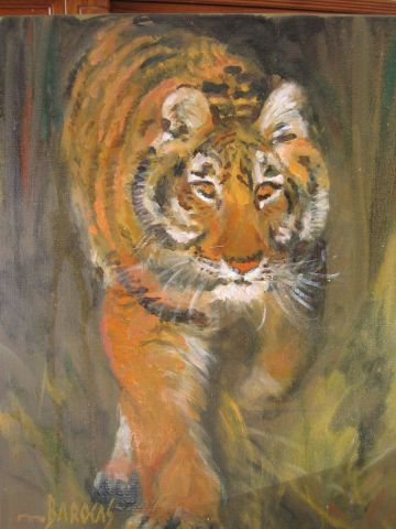 le tigre - Peinture - Mario BAROCAS