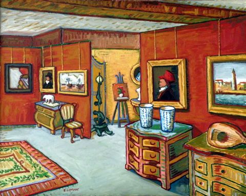 le salon des antiquaires - Peinture - Eric LAPRADE