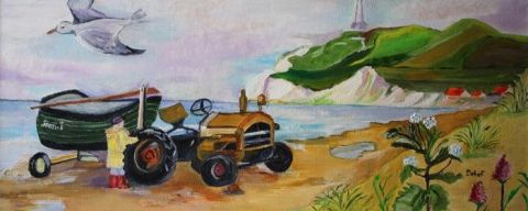 Cap Gris Nez (Pas de Calais) - Peinture - DEBUF
