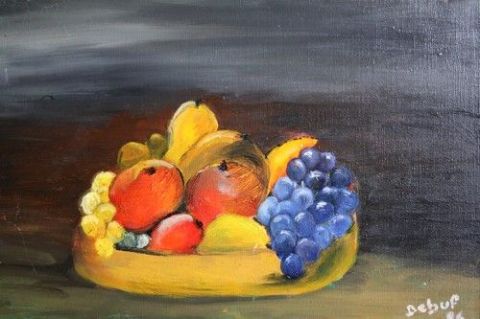 L'artiste DEBUF - Nature Morte aux Fruits