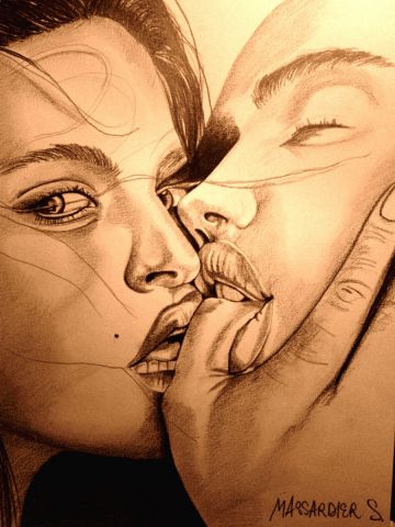 L'artiste sandrine massardier - Le baiser