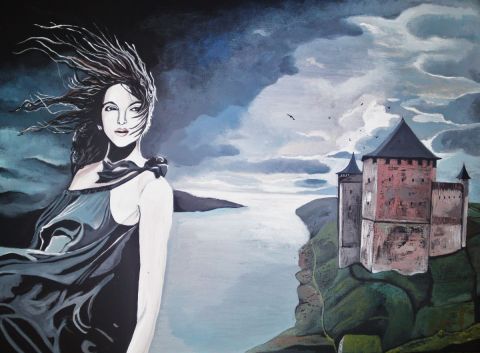 L'artiste sandrine massardier - La fille du vent