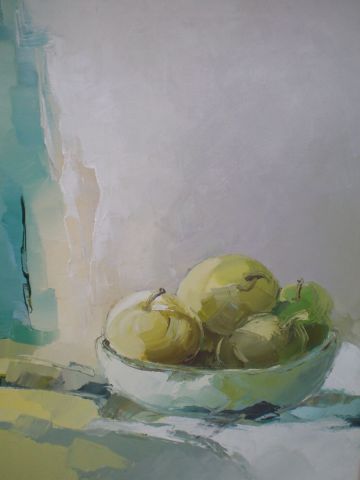 L'artiste gisele Ceccarelli  - coupe de fruits