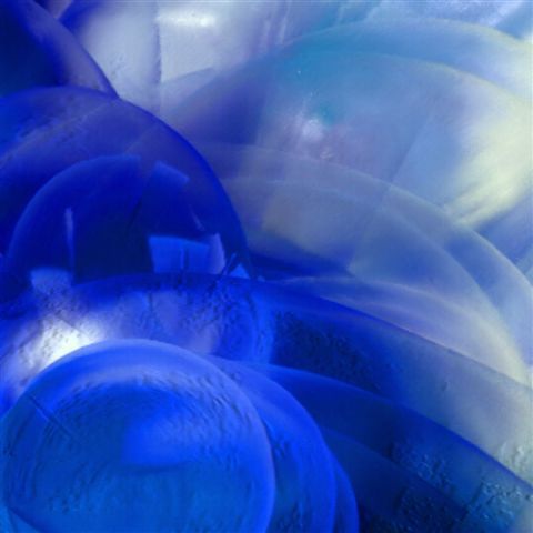bulles en bleu - Art numerique - Mangue