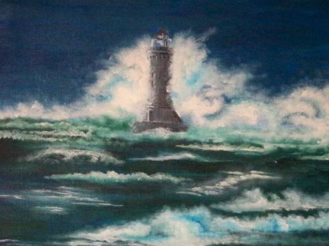 phare de Bretagne - Peinture - sam liveart1