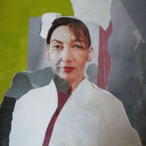 Collage de Jacqueline CASTAGNE: Portrait n° 3