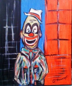 Peinture de Gthomas: clown rouge