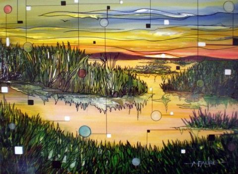 QUIETUDE DU MARAIS - Peinture - ALAIN FAURE QUIETUDE DU MARAIS - Peinture - ALAIN FAURE