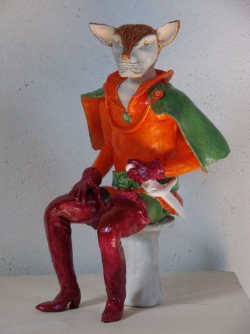 Monsieur le Chat Botté - Sculpture - Guillaume Chaye