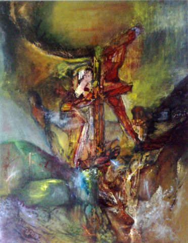 Crucifixion - Peinture - CATHERINE TISSOT