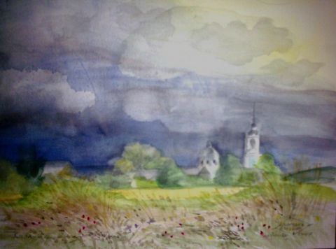 L'artiste Laurence Guillon - Krasnoïe après la pluie