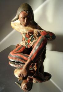 Sculpture de buzy: Arlequin