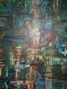 Voir cette oeuvre de Patricia Calmon: Labyrinthe bleu