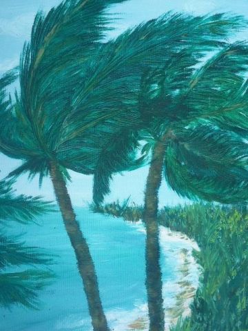 tempête tropicale - Peinture - yveline