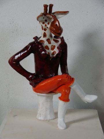 Madame La Girafe - Sculpture - Guillaume Chaye