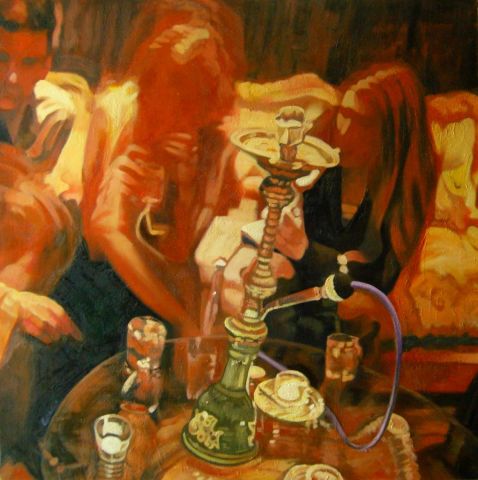 Bar n°10 « Smoke » - Peinture - DL Estrabaut