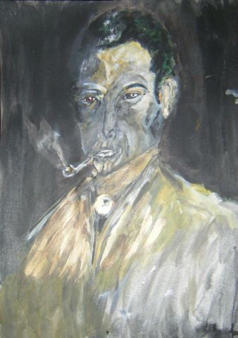 Le fumeur de pipe - Peinture - Style Cony
