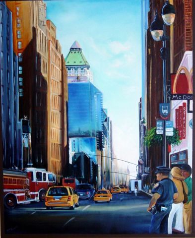 New york New york - Peinture - diaro