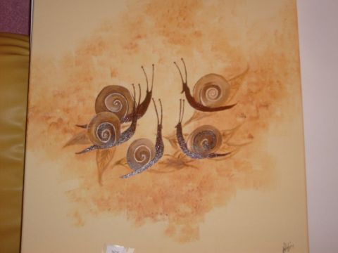 L'artiste BABETH - Rencontre d'escargots