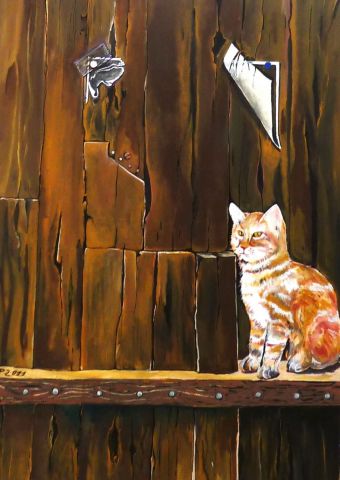 le chat - Peinture - eri