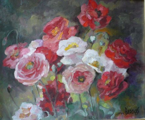 Bouquet de roses - Peinture - Mario BAROCAS