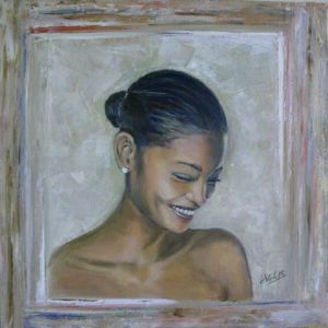 Peinture de Catherine VALETTE: Le sourire de Mélodie
