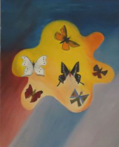 Peinture de SONYA DZIABAS: Les papillons 