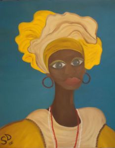 Peinture de SONYA DZIABAS: Le femme de Bahia