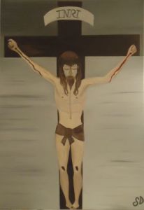 Peinture de SONYA DZIABAS: Le Christ 
