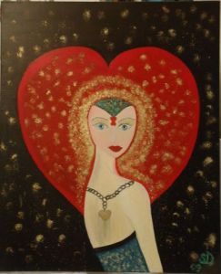 Peinture de SONYA DZIABAS: La femme de coeur