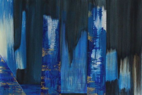 NUIT DOREE - Peinture - BETTY-M peintre NUIT DOREE - Peinture - BETTY-M peintre