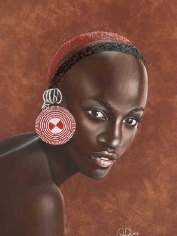 L'artiste ALAIN PESTOURIE - Chad, jeune éthiopienne