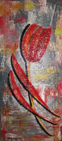L'artiste tulipe - red  flower