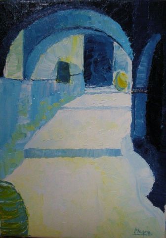 Ruelle de Djerba - Peinture - Joelle Magne