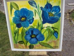 Voir le détail de cette oeuvre: Fleurs Bleues