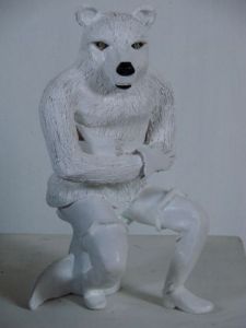 Sculpture de Guillaume Chaye: Ours ou Bi-Polaire