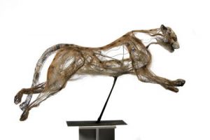 Sculpture de Breval: guépard 4