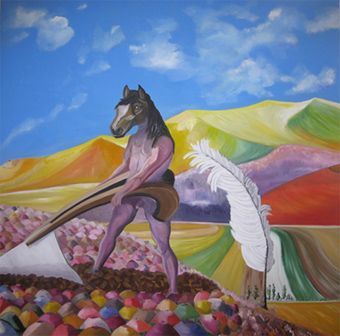 L'artiste Papillon - L'homme cheval 