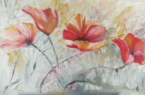 coquelicots - Peinture - valerie CROCHARD coquelicots - Peinture - valerie CROCHARD