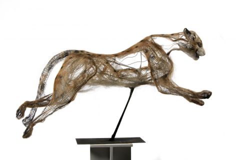 guépard 4 - Sculpture - Breval
