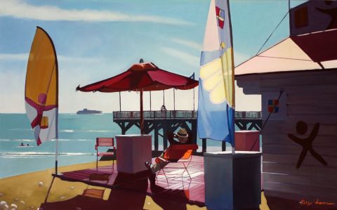 soirée d'été à Sainte-ADdresse - Peinture - PHILIPPE LEROUX soirée d'été à Sainte-ADdresse - Peinture - PHILIPPE LEROUX