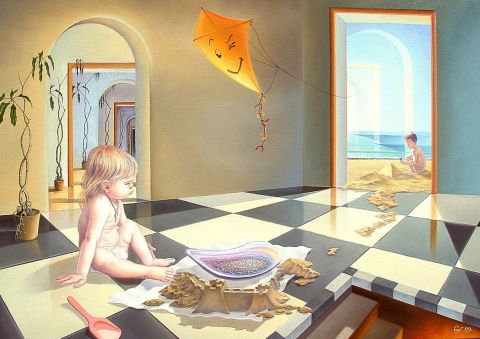 Enfance - Peinture - Gyuri Lohmuller Enfance - Peinture - Gyuri Lohmuller