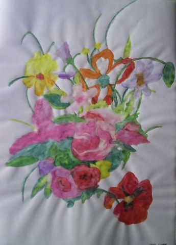 Bouquet - Peinture - Terhi Schram