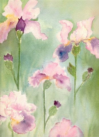 L'artiste florence Baudoux - Les iris