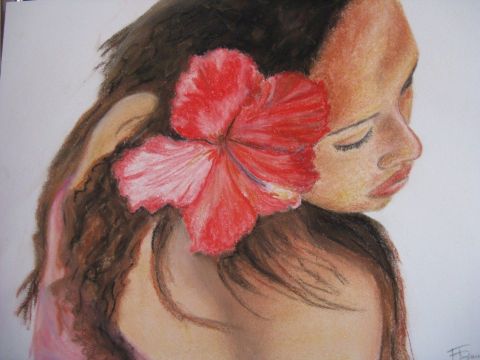 L'artiste florence Baudoux - Tahitienne