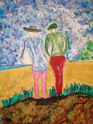 Peinture : BORD DE MER - GHIS Peinture : BORD DE MER - GHIS