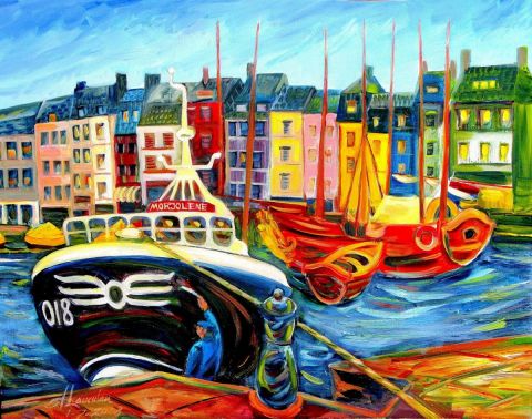 Honfleur - Peinture - LAUCHLAN Honfleur - Peinture - LAUCHLAN