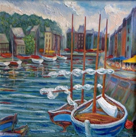 Honfleur II - Peinture - LAUCHLAN Honfleur II - Peinture - LAUCHLAN